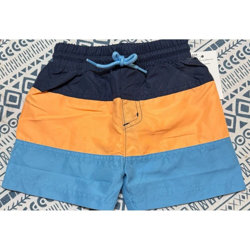 Toddler Boy’s Jumping Beans Swim Trunks w/ UPF 50 - Blue - Size 18 Months